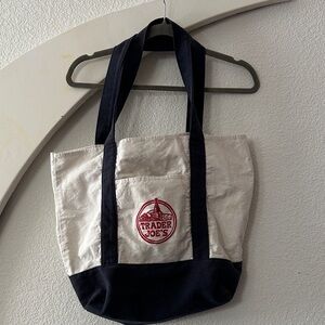 Trader Joe’s Canvas Tote Bag with Red Logo